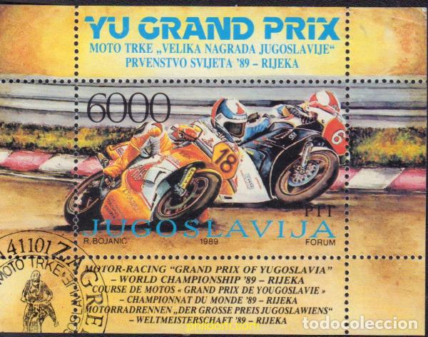 Sellos: 578351 USED YUGOSLAVIA 1989 GRAN PREMIO DE YUGOSLAVIA DE MOTOCICLISMO EN RIJEKA