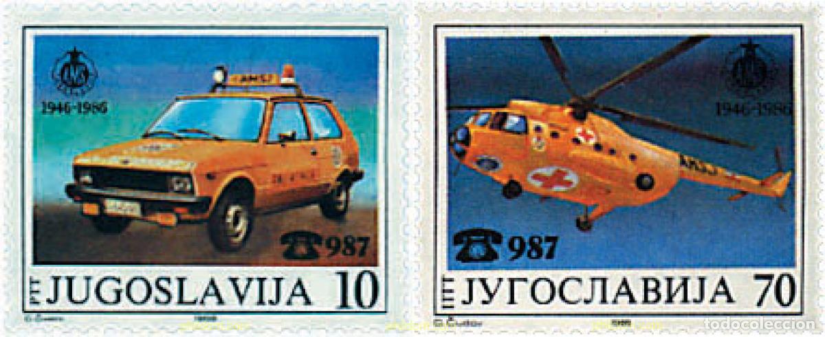 Sellos: 39950 MNH YUGOSLAVIA 1986 40 ANIVERSARIO DE LA FEDERACION YUGOSLAVA DE AUTOMOVILISMO Y MOTOCICLISMO