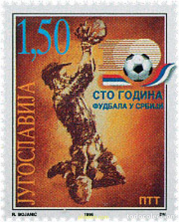 Sellos: 67358 MNH YUGOSLAVIA 1996 CENTENARIO DEL FUTBOL EN SERBIA