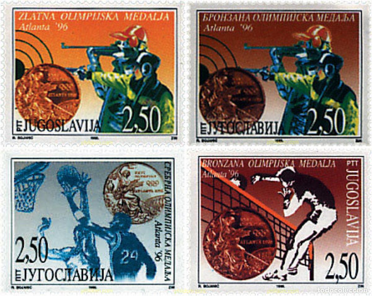 Sellos: 67357 MNH YUGOSLAVIA 1996 26 JUEGOS OLIMPICOS VERANO ATLANTA 1996