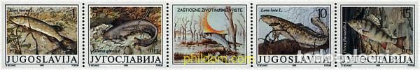 Sellos: 7009 MNH YUGOSLAVIA 1990 PECES DE AGUA DULCE
