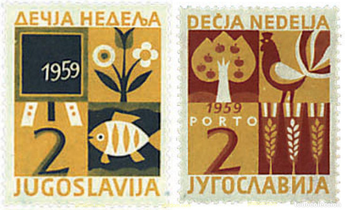 Sellos: 670176 HINGED YUGOSLAVIA 1959 SEMANA DE LA INFANCIA