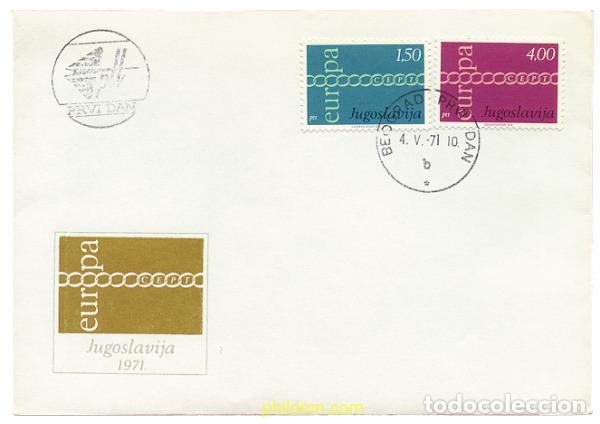 Sellos: 23653 MNH YUGOSLAVIA 1971 EUROPA CEPT. FRATERNIDAD Y COOPERACION