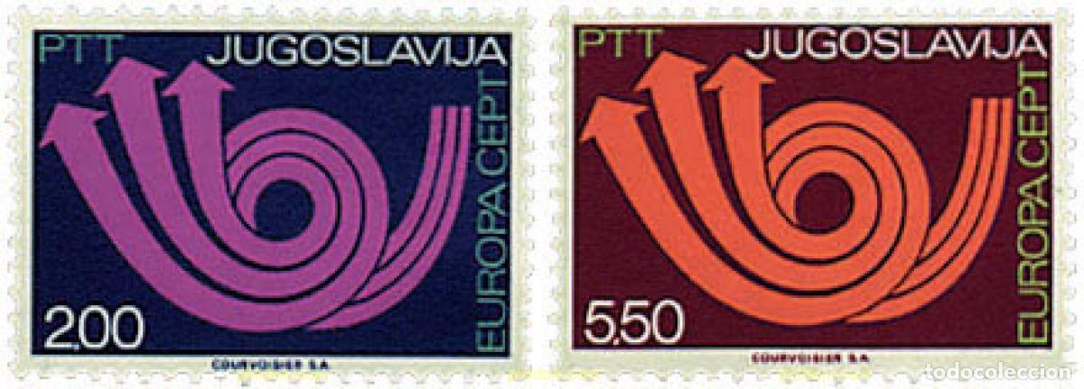 Sellos: 62251 MNH YUGOSLAVIA 1973 EUROPA CEPT. CORNETA POSTAL