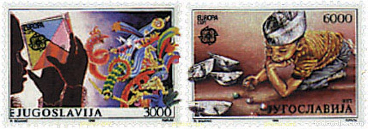 Sellos: 62757 MNH YUGOSLAVIA 1989 EUROPA CEPT. JUEGOS INFANTILES