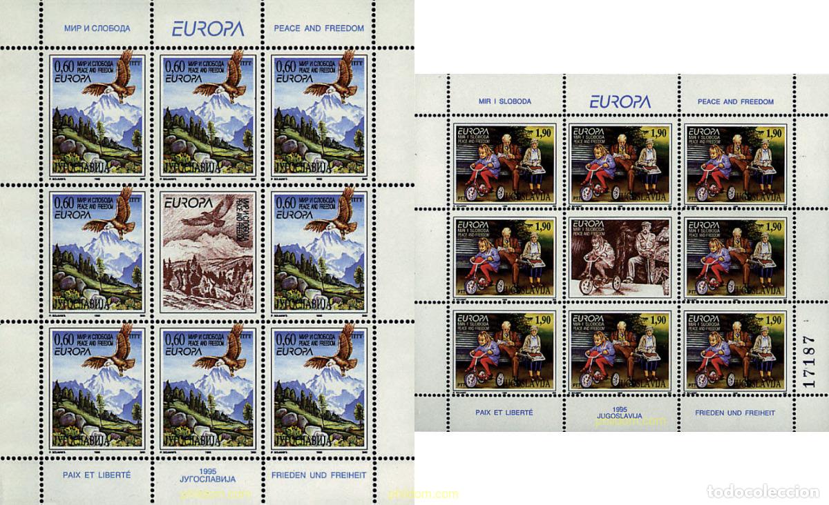 Sellos: 9091 MNH YUGOSLAVIA 1995 EUROPA CEPT. PAZ Y LIBERTAD