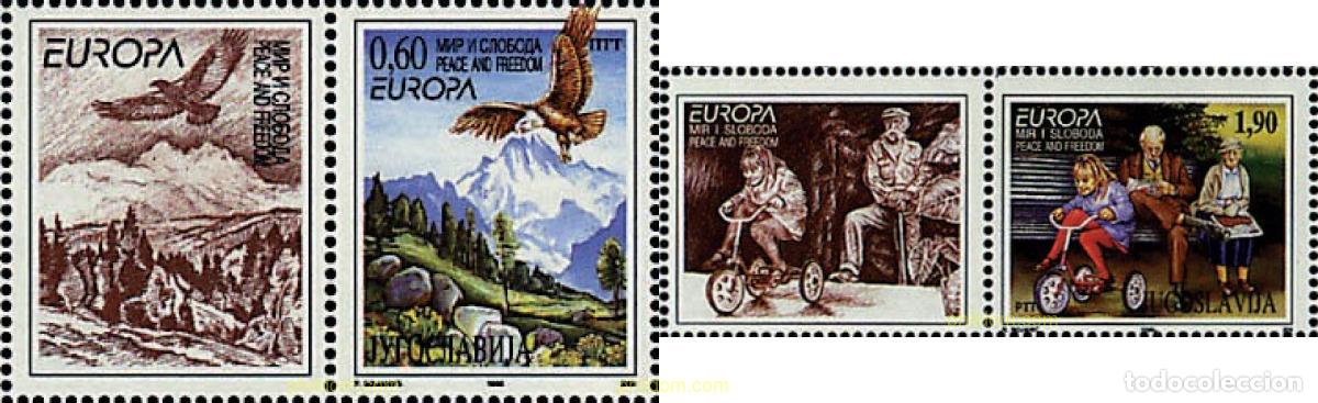 Sellos: 673078 MNH YUGOSLAVIA 1995 EUROPA CEPT. PAZ Y LIBERTAD