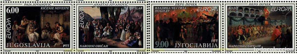 Sellos: 375649 MNH YUGOSLAVIA 1998 EUROPA CEPT. FESTIVALES Y FIESTAS NACIONALES