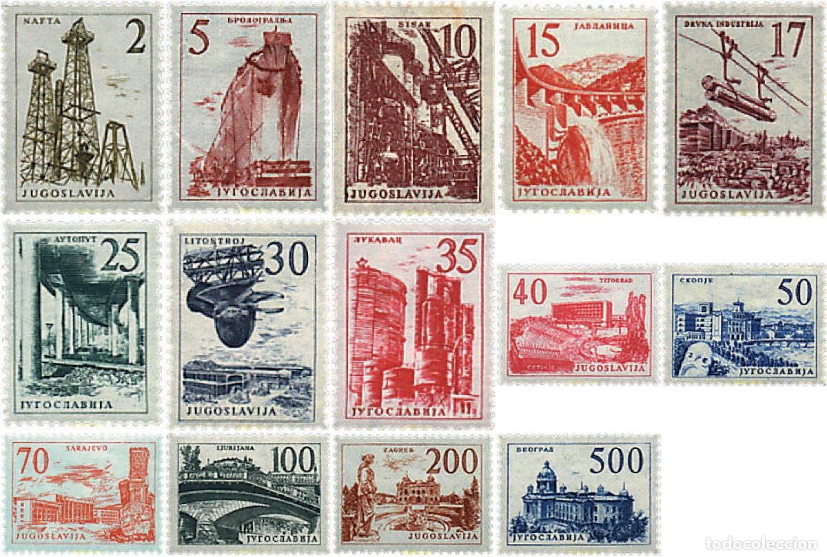 Sellos: 60301 MNH YUGOSLAVIA 1958 TECNICA Y ARQUITECTURA