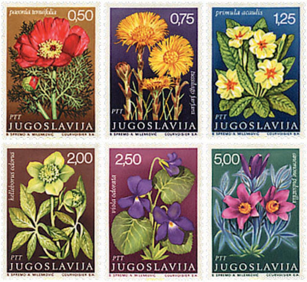 Sellos: 93051 MNH YUGOSLAVIA 1969 FLORES DE PLANTAS MEDICINALES