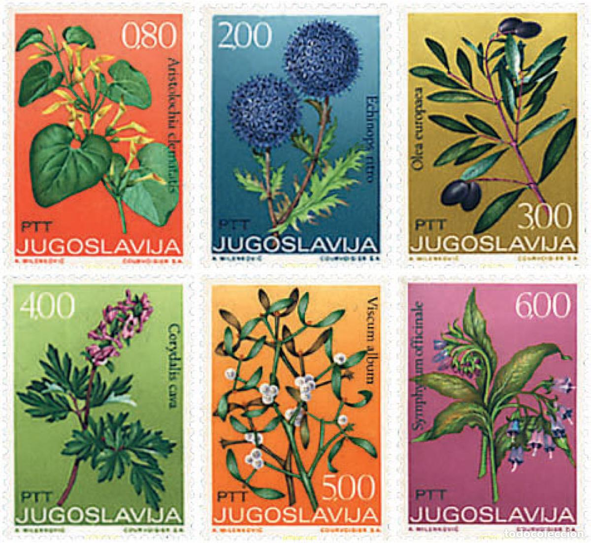 Sellos: 93055 MNH YUGOSLAVIA 1973 PLANTAS MEDICINALES