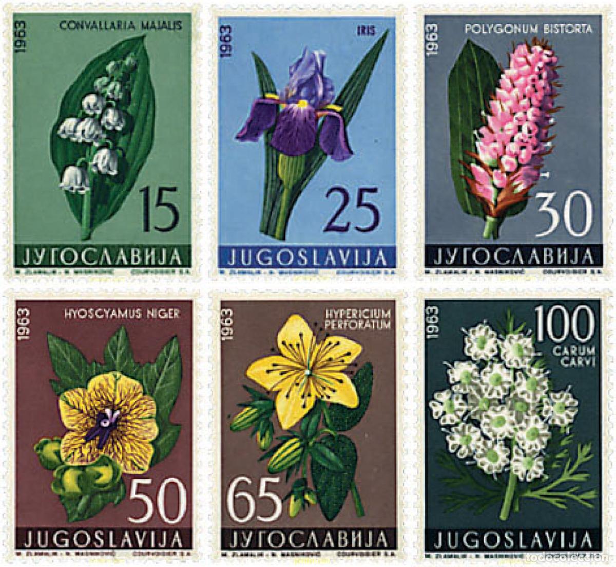Sellos: 93048 MNH YUGOSLAVIA 1963 FLORES
