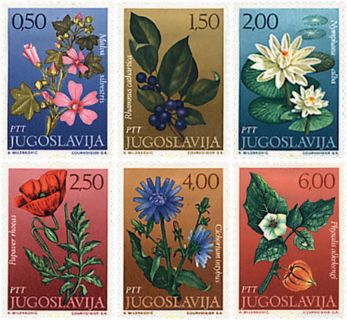 Sellos: 93053 MNH YUGOSLAVIA 1971 FLORES