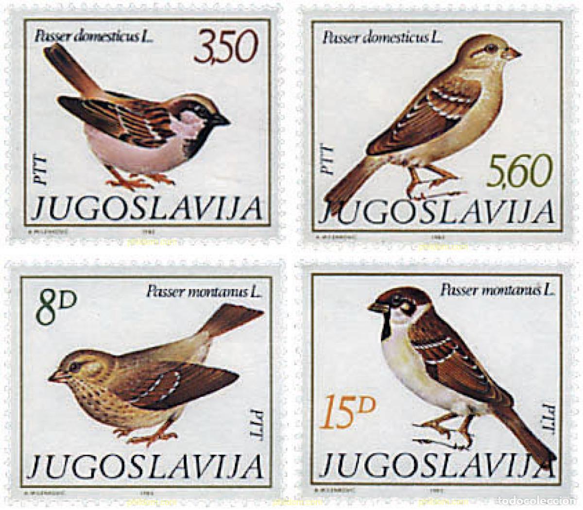 Sellos: 67222 MNH YUGOSLAVIA 1982 AVES
