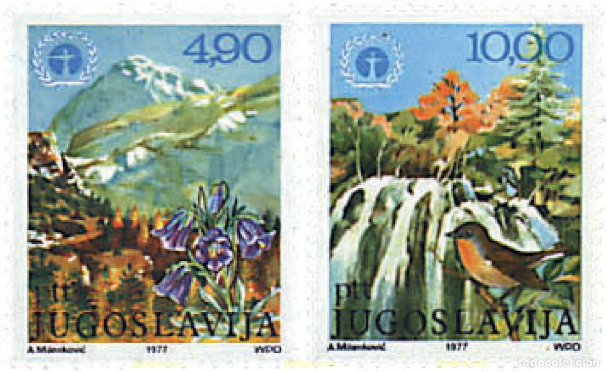 Sellos: 93061 MNH YUGOSLAVIA 1977 DIA INTERNACIONAL DE LA PROTECCION DEL MEDIO AMBIENTE