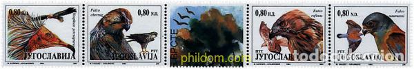 Sellos: 11773 MNH YUGOSLAVIA 1994 ESPECIES PROTEGIDAS. AVES RAPACES