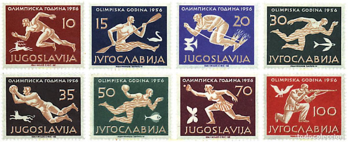Sellos: 76781 MNH YUGOSLAVIA 1956 16 JUEGOS OLIMPICOS VERANO MELBOURNE 1956