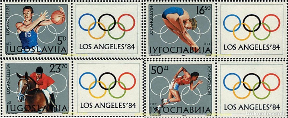 Sellos: 672213 MNH YUGOSLAVIA 1984 23 JUEGOS OLIMPICOS VERANO LOS ANGELES 1984