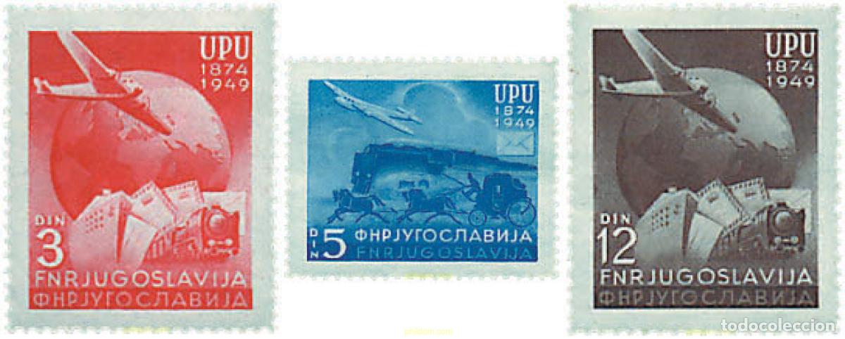 Selos: 67140 MNH YUGOSLAVIA 1949 75 ANIVERSARIO DE LA UPU