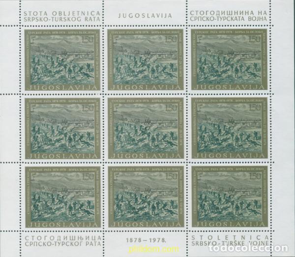Selos: 11978 MNH YUGOSLAVIA 1978 CENTENARIO DE LA GUERRA SERBIO-TURCA
