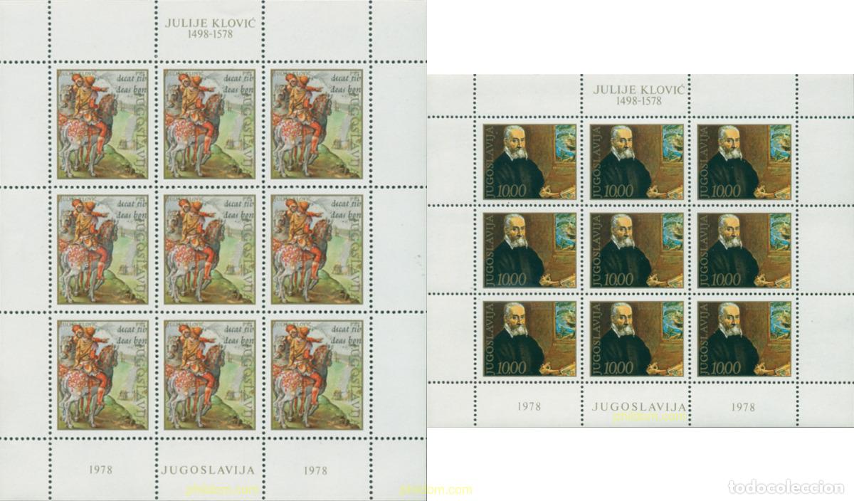 Selos: 294299 MNH YUGOSLAVIA 1978 4 CENTENARIO DE LA MUERTE DE JULIJE KLOVIC