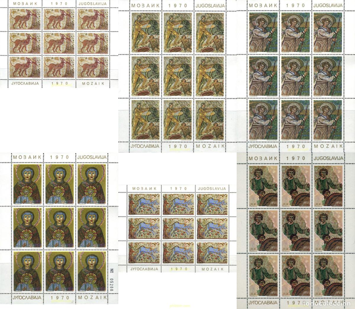 Selos: 293981 MNH YUGOSLAVIA 1970 MOSAICOS