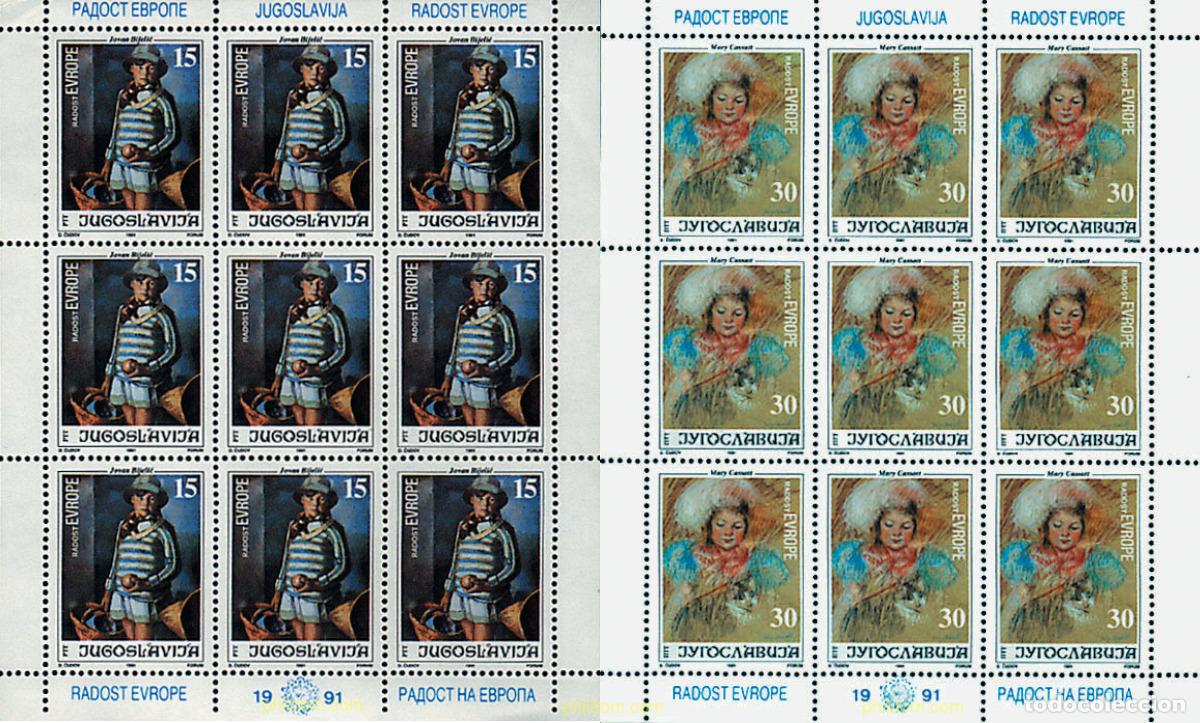 Timbres: 10610 MNH YUGOSLAVIA 1991 PINTURAS