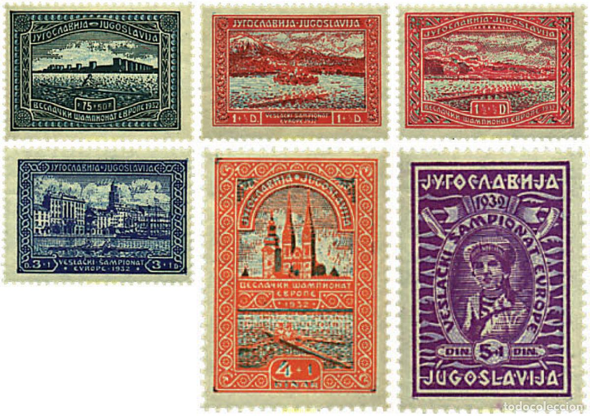 Timbres: 293665 HINGED YUGOSLAVIA 1932 CAMPEONATO DE EUROPA DE REMO