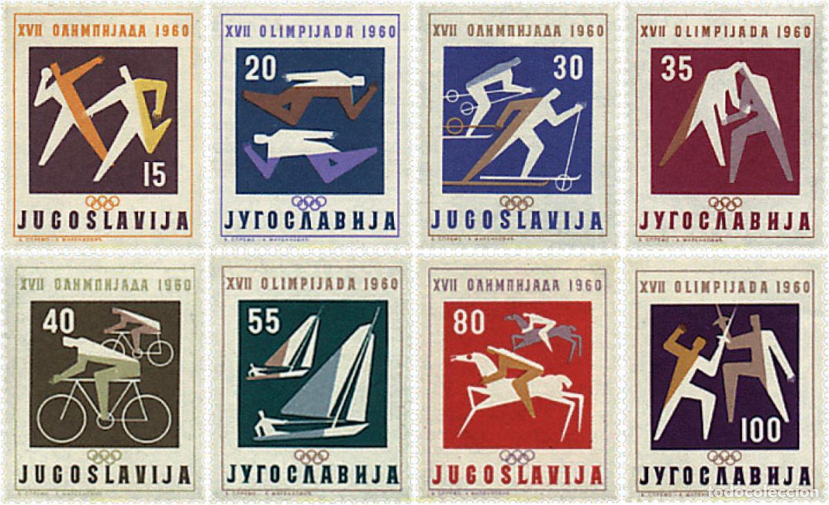 Sellos: 67156 MNH YUGOSLAVIA 1960 17 JUEGOS OLIMPICOS VERANO ROMA 1960