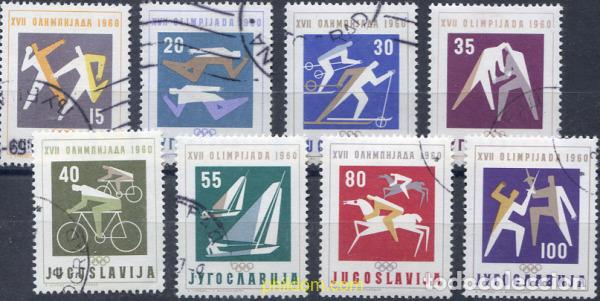 Sellos: 233529 USED YUGOSLAVIA 1960 17 JUEGOS OLIMPICOS VERANO ROMA 1960