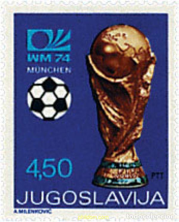 Sellos: 67191 MNH YUGOSLAVIA 1974 COPA DEL MUNDO DE FUTBOL. ALEMANIA-74
