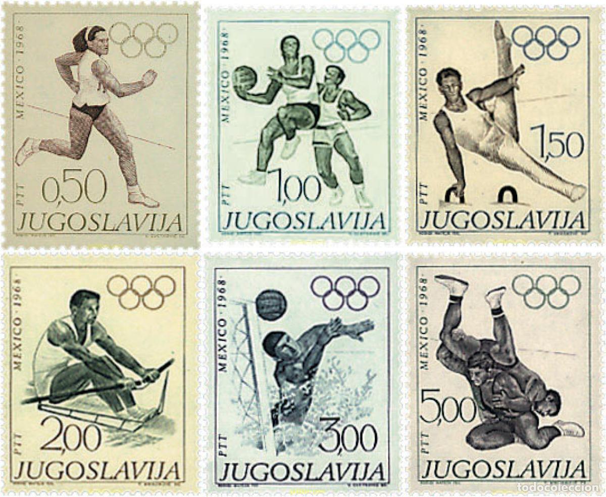 Sellos: 229325 HINGED YUGOSLAVIA 1968 19 JUEGOS OLIMPICOS VERANO MEXICO 1968