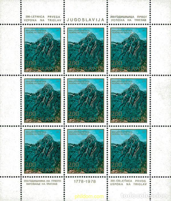 Sellos: 11981 MNH YUGOSLAVIA 1978 BICENTENARIO DE LA ASCENSION AL TRIGLAV