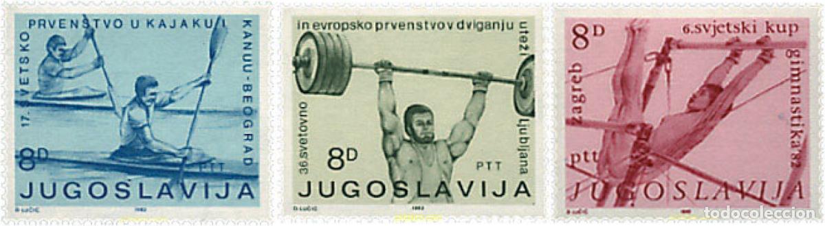 Sellos: 67226 MNH YUGOSLAVIA 1982 ENCUENTROS DEPORTIVOS MUNDIALES EN YUGOSLAVIA