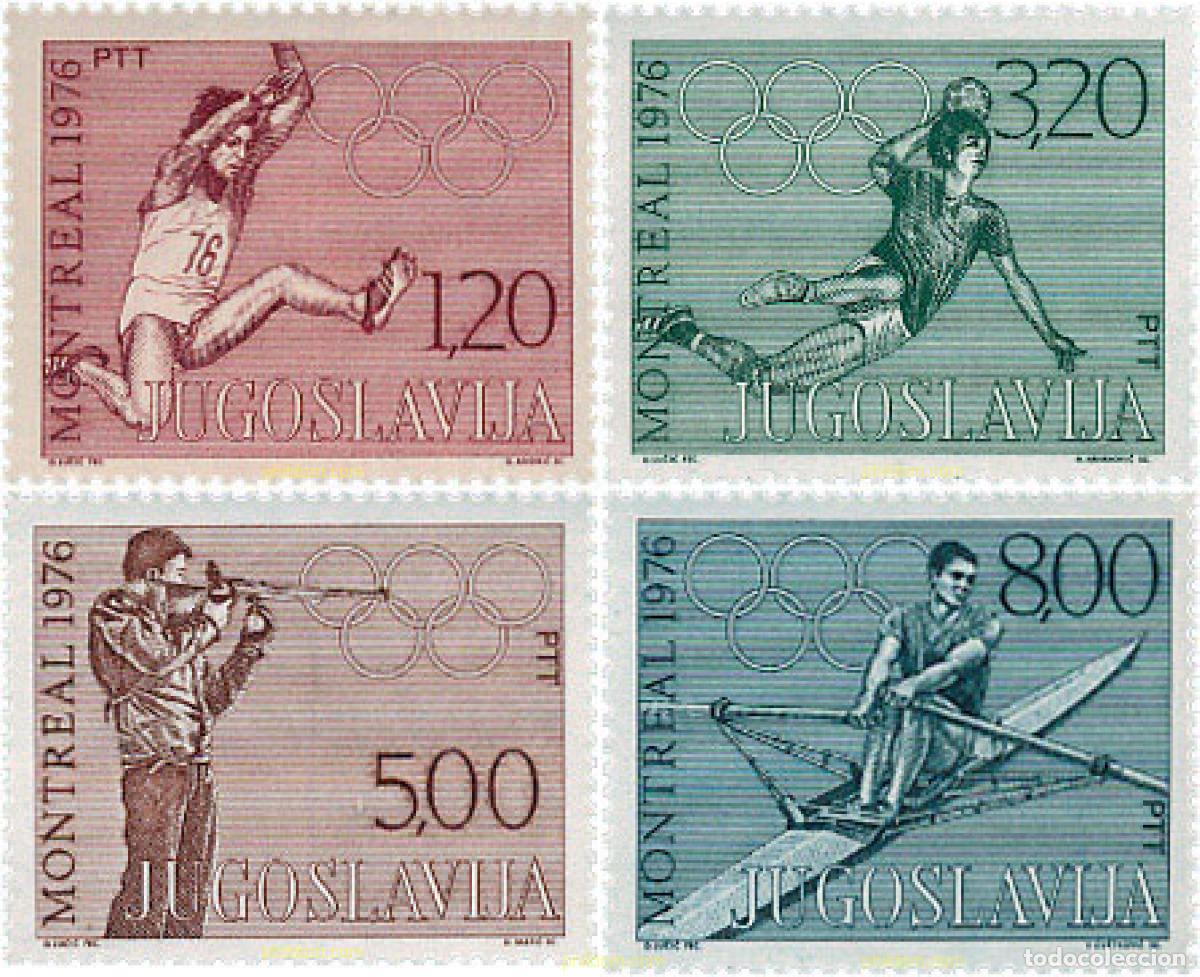 Stamps: 67198 MNH YUGOSLAVIA 1976 21 JUEGOS OLIMPICOS VERANO MONTREAL 1976