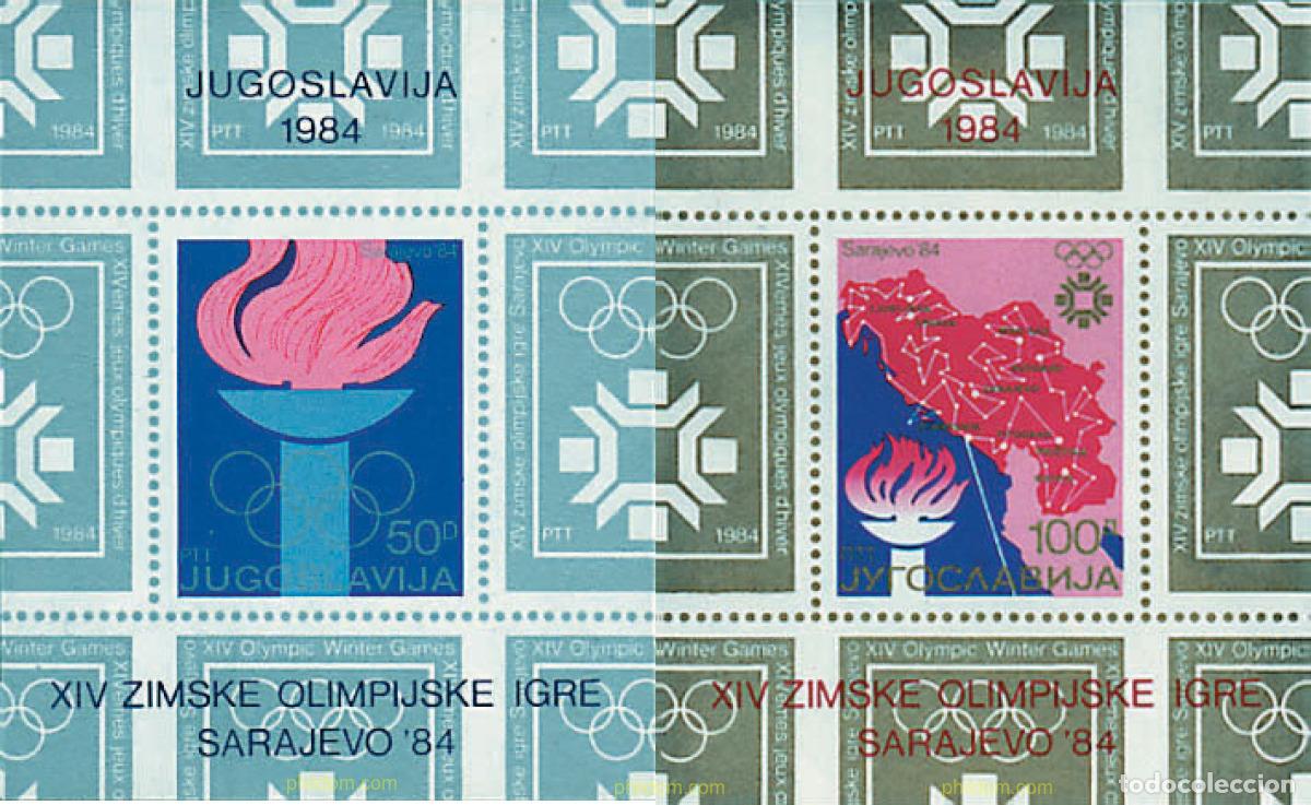 Stamps: 71164 MNH YUGOSLAVIA 1984 14 JUEGOS OLIMPICOS INVIERNO SARAJEVO 1984