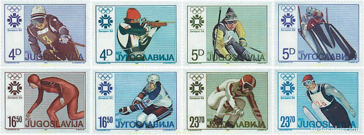 Sellos: 71163 MNH YUGOSLAVIA 1984 14 JUEGOS OLIMPICOS INVIERNO SARAJEVO 1984
