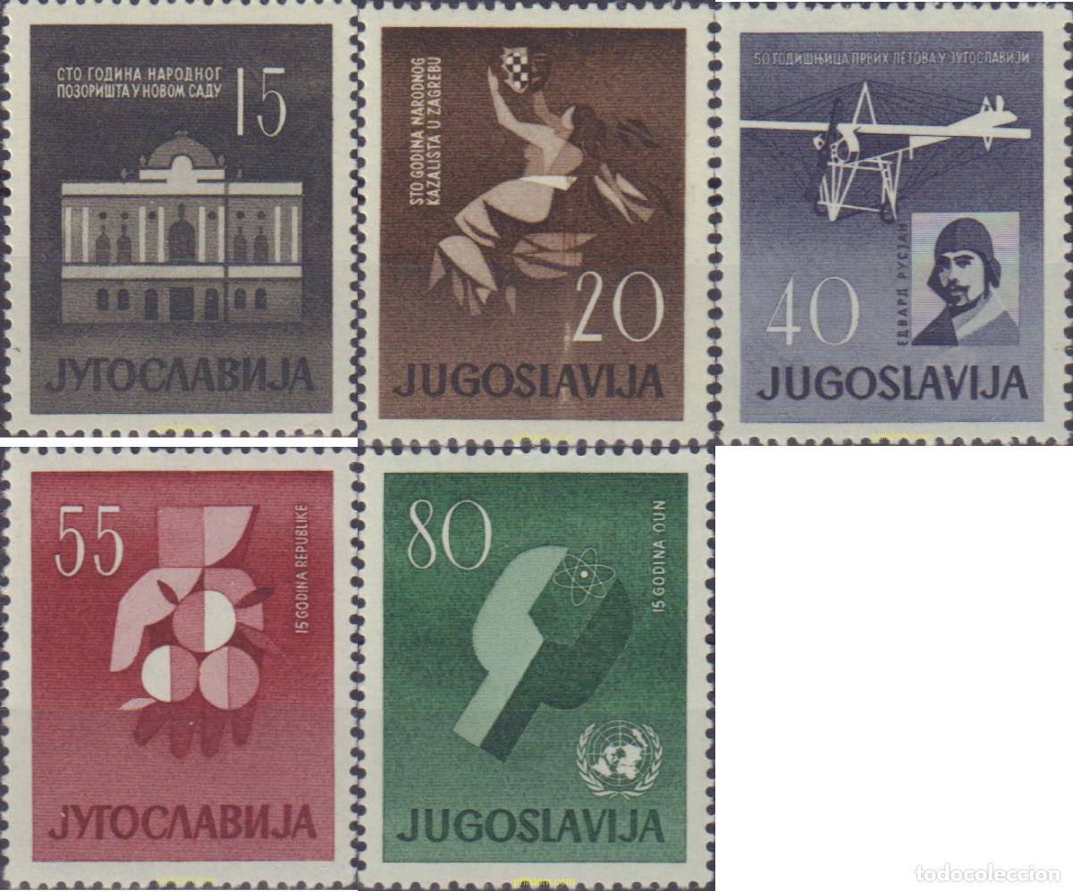 Sellos: 67158 MNH YUGOSLAVIA 1960 ANIVERSARIOS Y ACONTECIMIENTOS