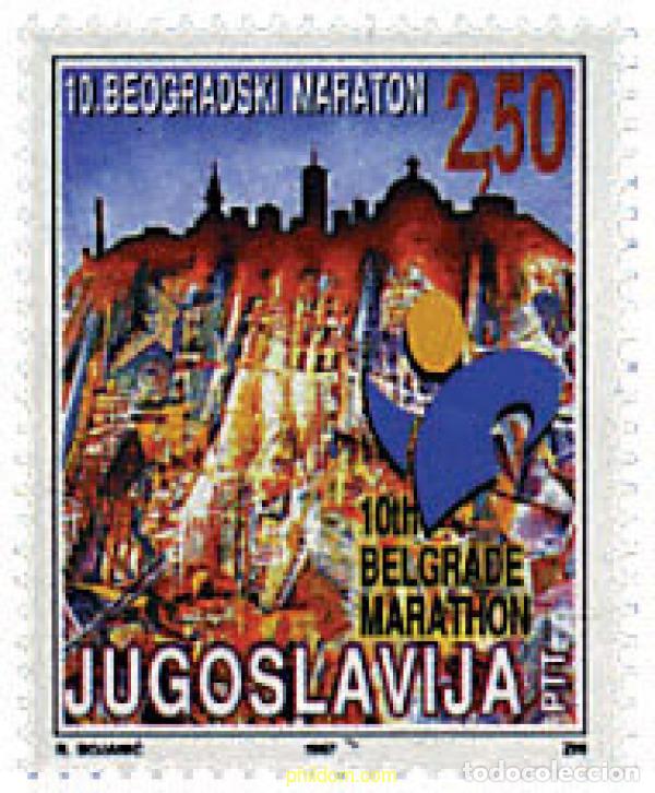 Sellos: 67362 MNH YUGOSLAVIA 1997 10 MARATHON DE BELGRADO