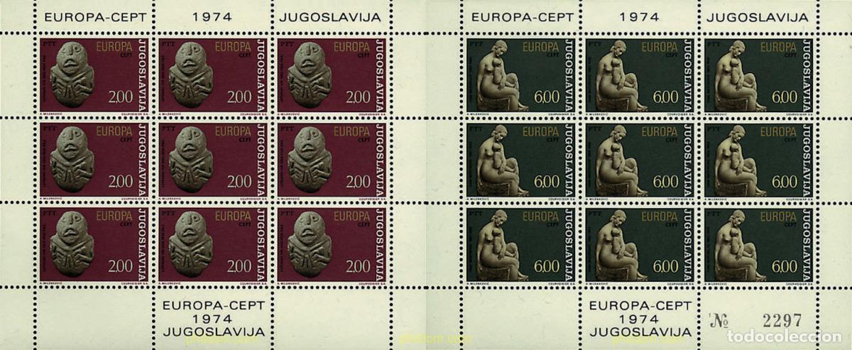 Stamps: 8895 MNH YUGOSLAVIA 1974 EUROPA CEPT. ESCULTURAS