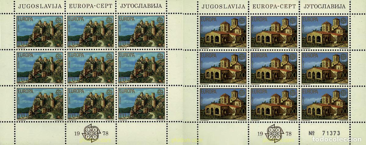Sellos: 8907 MNH YUGOSLAVIA 1978 EUROPA CEPT. ARQUITECTURA