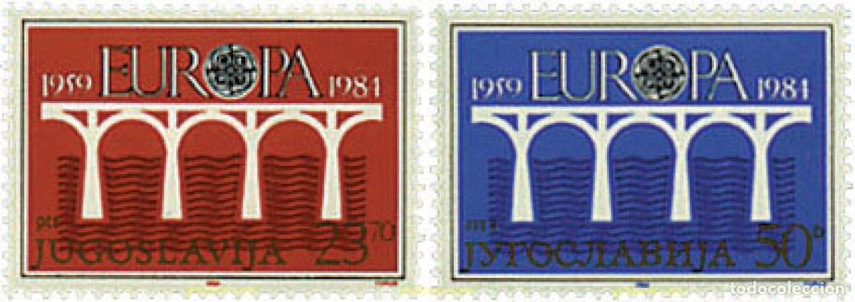 Sellos: 62581 MNH YUGOSLAVIA 1984 EUROPA CEPT. 25 ANIVERSARIO DE LA CEPT
