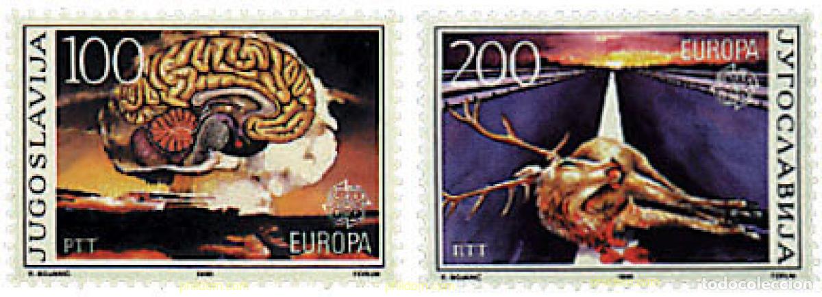 Sellos: 64111 MNH YUGOSLAVIA 1986 EUROPA CEPT. PATRIMONIO ARTISTICO Y NATURAL