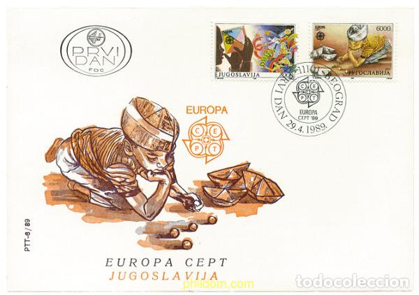 Sellos: 24209 MNH YUGOSLAVIA 1989 EUROPA CEPT. JUEGOS INFANTILES