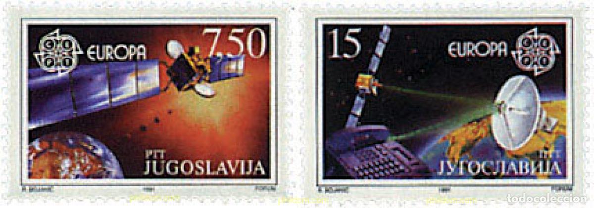 Sellos: 62804 MNH YUGOSLAVIA 1991 EUROPA CEPT. TELECOMUNICACIONES