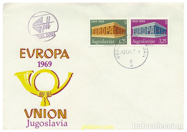 Stamps: 23628 MNH YUGOSLAVIA 1969 EUROPA CEPT. 10 ANIVERSARIO DE LA CEPT