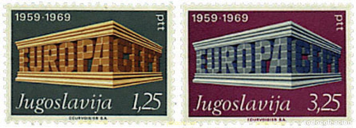 Stamps: 62188 MNH YUGOSLAVIA 1969 EUROPA CEPT. 10 ANIVERSARIO DE LA CEPT