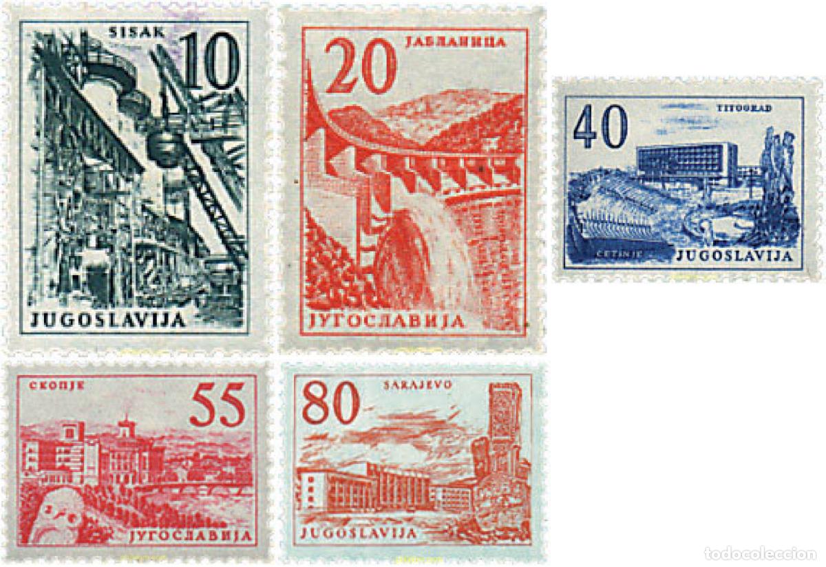 Sellos: 627660 MNH YUGOSLAVIA 1959 TECNICA Y ARQUITECTURA