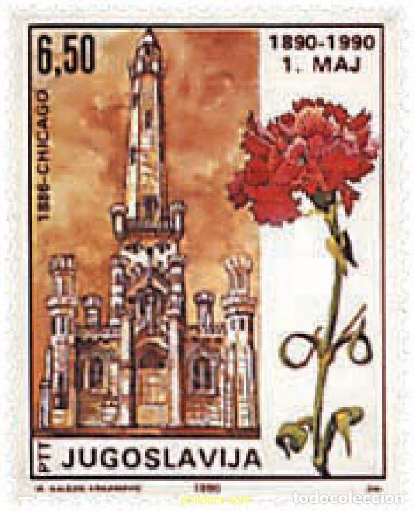 Sellos: 95823 MNH YUGOSLAVIA 1990 CENTENARIO DEL PRIMERO DE MAYO