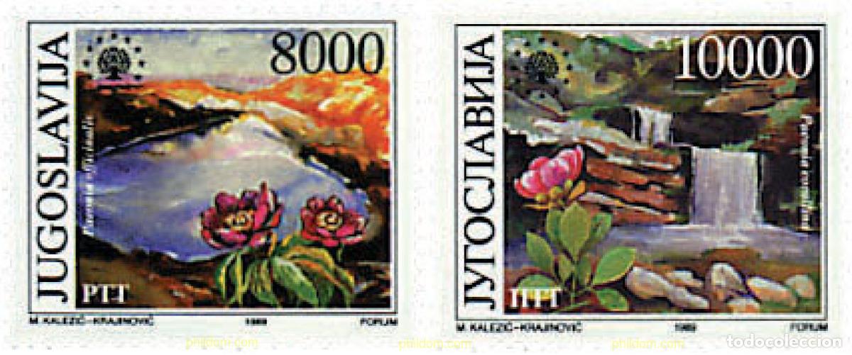 Sellos: 93074 MNH YUGOSLAVIA 1989 PROTECCION DEL MEDIO AMBIENTE